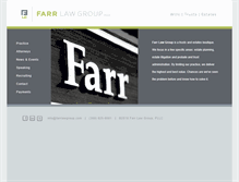 Tablet Screenshot of farrlawgroup.com